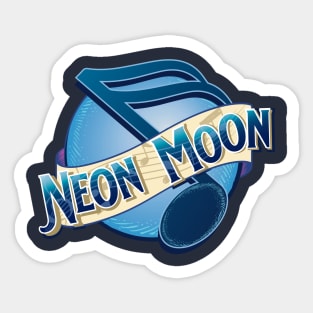 Neon Moon Sticker